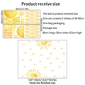 Lot de stickers muraux soleil en PVC imperméable avec motifs solaires et dimensions - Motif Soleil (MS8512-NH) / 30x80cm-2 Feuilles