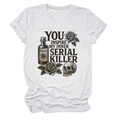 Detailed view of white cotton T-shirt featuring vintage skull and rose graphic print - S / White