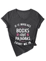 Detail of the V-neckline and slogan print on a charcoal gray short-sleeved cotton T-shirt - S / Heather Grey (White Print)