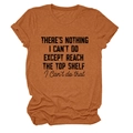 Detail of heathered caramel t-shirt with slogan print and rolled cuff sleeve design - Burnt Orange (Black Text)