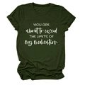 Detailed shot of the 'EXCEED THE LIMITS' text on this dark green crew neck cotton t-shirt - S / Army Green (White Font)
