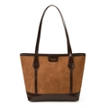 Borsa tote marrone da donna con motivo di gatto a rilievo e tracolle eleganti - Marrone