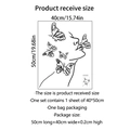 Sticker mural minimaliste silhouette visage femme et papillons pour décoration - 40*50cm*1PCS