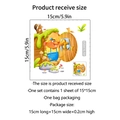 Cartoon mouse hole wall sticker with nature elements, 15x15cm self-adhesive decor - 15*15cm*1PCS