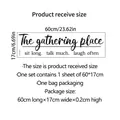 Size chart showing 60x17cm dimensions for the motivational vinyl wall sticker - 17*60cm