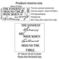 Size guide for the fondest memories wall decal with 30x60cm sheet and 47x58cm layout - 30*60cm (1pc)