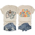 Front and back detail of oat beige medical themed T-shirt with vintage printed artwork - S / Sand (Black Print)