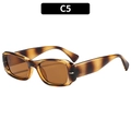Retro square tortoiseshell sunglasses with brown lenses and silver metal hinges - Tortoise Shell Frame
