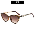 Gafas de sol cat-eye vintage con montura de carey y lentes marrones degradados, modelo C3 - C3 Montura Carey Lente Té