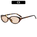 Cat eye sunglasses with tortoiseshell frames and brown lenses for women in color C5 - Tortoiseshell Frame Tea Lens