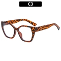 Montatura occhiali occhi di gatto leopardata elegante con lenti anti luce blu - Montatura Leopardata (C3)