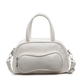 Sac a main coussin en cuir PU blanc sac bandouliere elegante decontractee femme epaule variante - Blanc