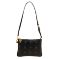 Fashionable black tote bag with cartoon rabbit prints and golden hardware charm - Small / Black