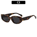 Lunettes de soleil rétro rectangulaires avec monture écaille et verres teintés - Monture Écaille de Tortue Verres Gris