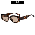 Retro tortoiseshell sunglasses with light brown lenses in a thick cat-eye frame design - Tortoiseshell Frame Light Tea Lens