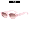 Lunettes de soleil tendance pour femmes, monture rose translucide et verres dégradés - Monture Rose Dégradé Thé