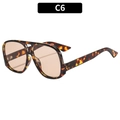 Fashion aviator sunglasses with tortoise frame and brown lenses in a vintage style - Tortoise Frame Champagne Lens