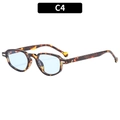 Retro tortoiseshell sunglasses with light blue lenses and metal rivet accents - Tortoise Blue