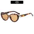 Occhiali da sole cat-eye vintage tartarugati con dettaglio a testa di serpente dorata - C3-Montatura Tartarugata Lenti Tè
