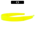 Occhiali da sole cyberpunk giallo neon con montatura avvolgente fluorescente e audace - Giallo Fluorescente (C3)