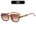 Retro small frame sunglasses with vintage tortoise shell pattern and brown lenses - Tortoise Frame Gradient Tea