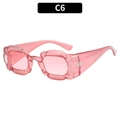 Chic bubble texture petal-shaped sunglasses in candy pink finish for women - Pink Frame Gradient Pink (C6)