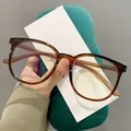 Gafas TR90 ligeras en marrón transparente té castaña con montura grande y estilosa - Té de Castaña