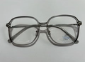 Occhiali TR90 anti-luce blu grigio trasparente con sottili stanghette in metallo argento - Grigio Trasparente Argento (C7)