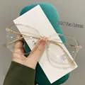 Occhiali anti-luce blu TR90 con montatura grande in trendy marrone tè trasparente - Tè Freddo (C3)