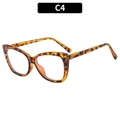 Montatura per occhiali cat-eye in TR90 con elegante finitura a macchie di leopardo - Montatura Leopardata