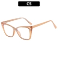 Montura de gafas cat eye con filtro de luz azul en color ámbar translúcido C5 - Té Translúcido