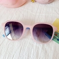 Occhiali da sole quadrati rosa e blu per bambini con lenti viola sfumate anti-UV - Rosa Gelatina