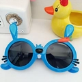 Occhiali da sole polarizzati per bambini a forma di coniglio blu con piccola carota - Blu Reale