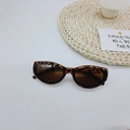 Occhiali da sole cat-eye retrò con motivo tartarugato e lenti marrone scuro - Tartarugato (Colore Douhua)