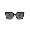 Lunettes de soleil polarisées pour enfants avec monture carrée en silicone et verres gris - Noir