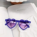 Lunettes de soleil coeur violettes pour enfants avec verres dégradés - Violet