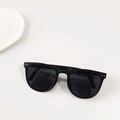 Gafas de sol plegables para niños con montura negra y lentes oscuras polarizadas - Negro