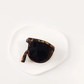 Gafas de sol plegables para niños con montura de carey de moda y lentes oscuras de calidad - Estampado de leopardo