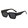 Occhiali da sole squadrati neri con lenti scure per uomo stile casual e sport all'aperto - Montatura Nera Lenti Grigie