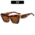 Retro tortoiseshell cat eye sunglasses with dark brown lenses for women and men - Tortoiseshell Frame Tea Lens