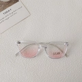 Occhiali da sole polarizzati per bambini con montatura trasparente e lenti rosa sfumate - Montatura Trasparente Lente Blush