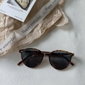 Gafas de sol para niños en carey con lentes gris oscuro y montura retro de moda chic - Estampado de leopardo