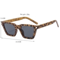 Occhiali da sole cat-eye leopardati con lenti grigio scuro per donna eleganti - Tartarugato