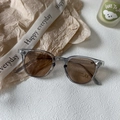 Lunettes de soleil enfant rétro gris transparent avec verres de protection UV400 - Gris Transparent