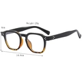 Vintage oval small frame sunglasses with black and tortoise shell finish for UV protection - Black Top and Tortoise Bottom White Lens (Anti-blue Light)