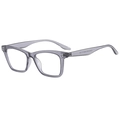 Square transparent grey polarized sunglasses with retro frames and model ZN3520 - Transparent Grey Frame Clear Lens