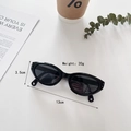 Faltbare polarisierte Kinder-Sonnenbrille in schwarzem Katzenaugen-Rahmen, leichter Vintage-Stil - Schwarz