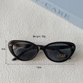 Lunettes de soleil rétro œil de chat pour enfants avec monture noire et verres gris UV 400 - Style Lunettes de Soleil / Noir