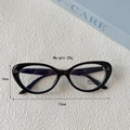 Lunettes de soleil œil de chat rétro pour enfants avec filtre lumière bleue et UV400 - Style de Verres Clairs Anti-lumière Bleue / Noir
