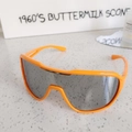 Occhiali da sole sportivi per bambini montatura arancione e lenti a specchio - Montatura Arancione Lenti a Specchio Argento